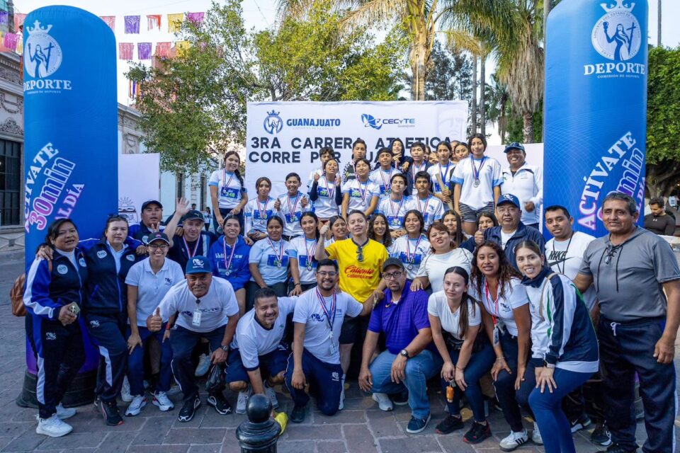 CECyTE Abasolo celebra la 3ra Carrera Atlética “Corre por Guanajuato 2025”