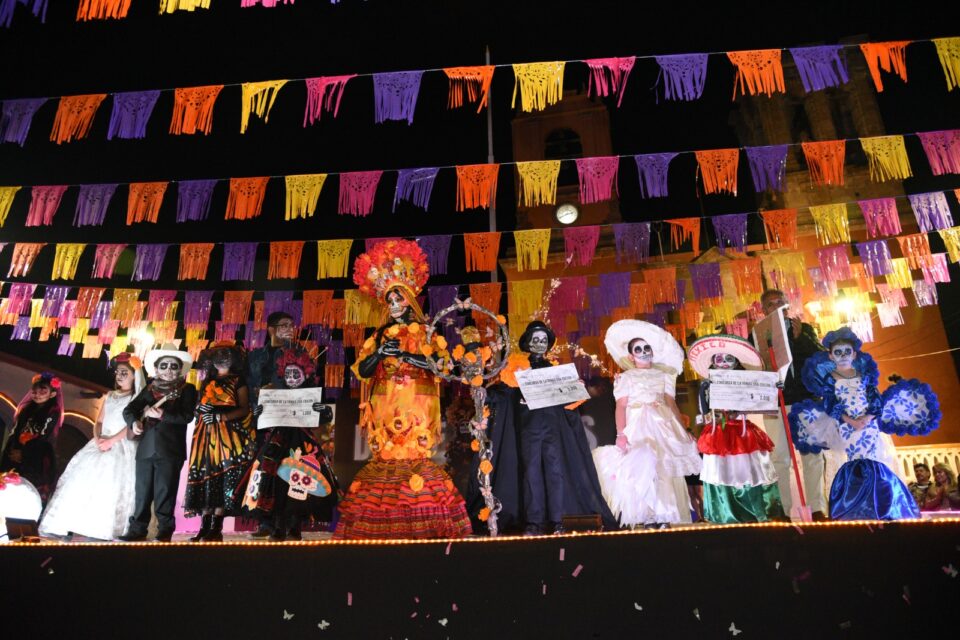 Abasolo en su Concurso de Catrinas esto en el marco del Festival del Día de Muertos 2025