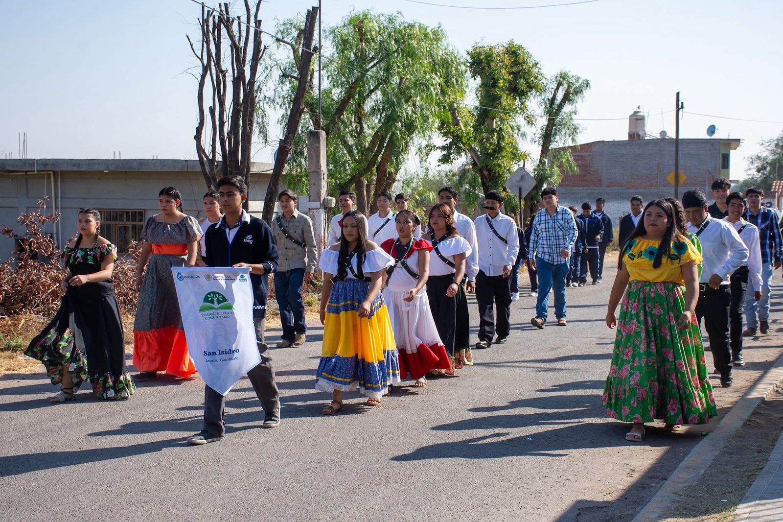 Conmemoran la Revolución Mexicana con acto cívico e inauguración de desfile en San Isidro