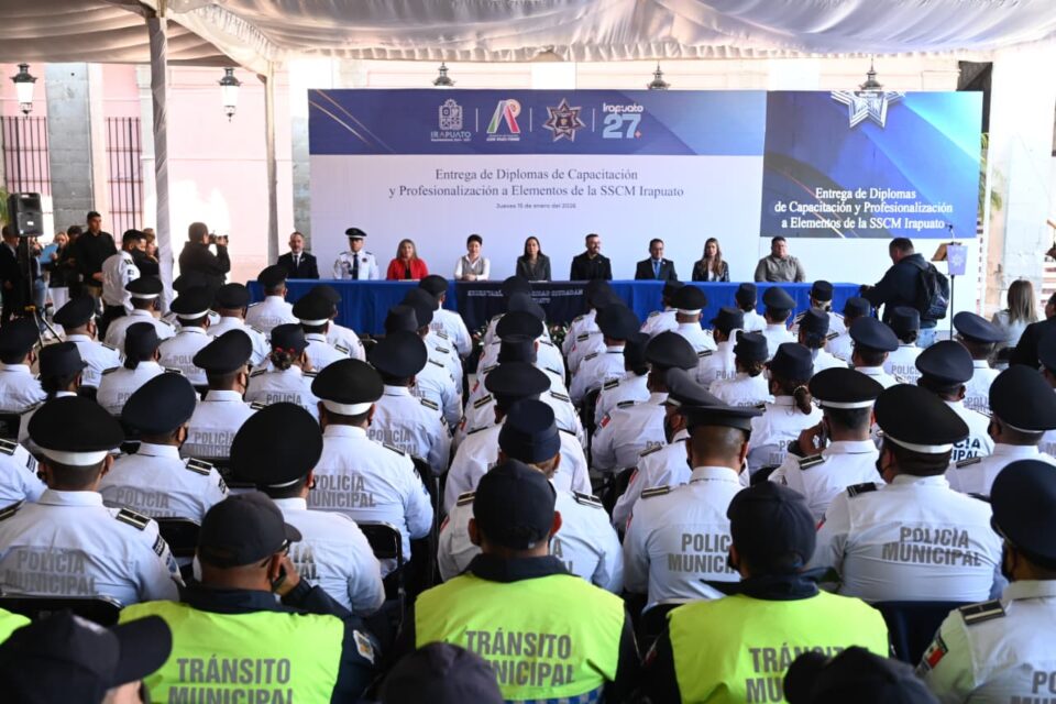 AVANZA PROFESIONALIZACIÓN DE POLICÍAS EN IRAPUATO