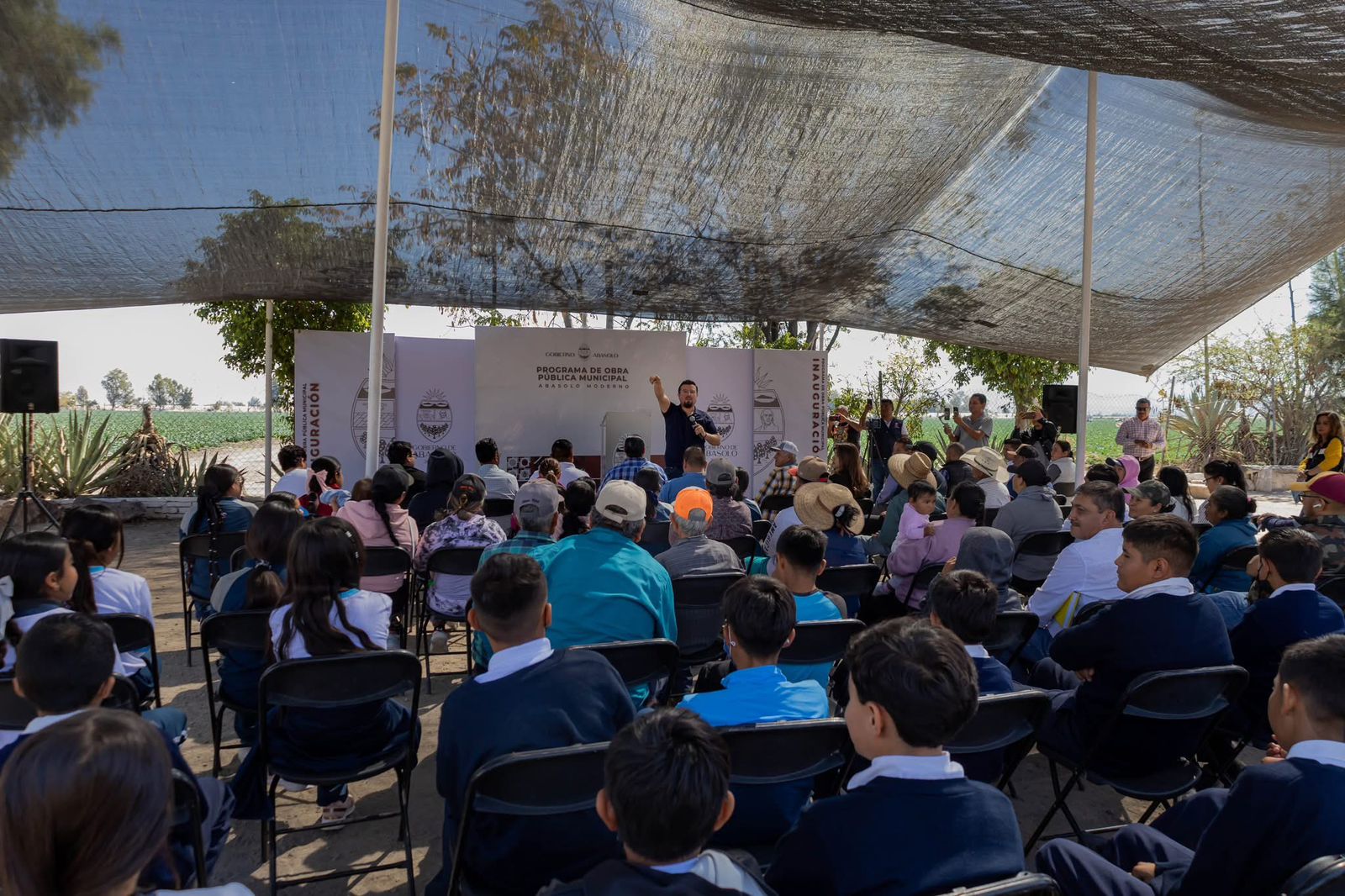 Job Gallardo inaugura rehabilitación de drenaje en El Tepocate y Florida de González
