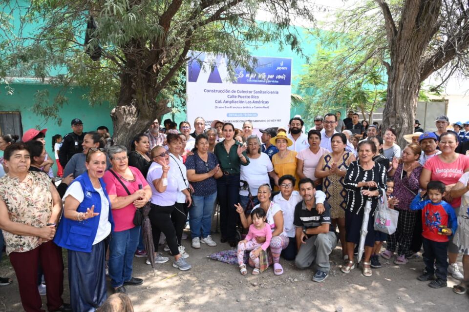 INICIA CONSTRUCCIÓN DE COLECTOR SANITARIO EN AMPLIACIÓN LAS AMÉRICAS