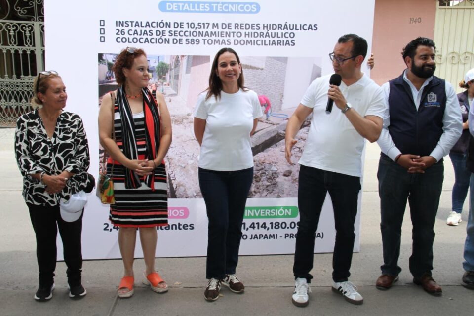 AVANZA MODERNIZACIÓN DE LA RED DE AGUA EN LA COLONIA LAS REYNAS
