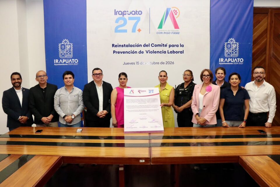 REINSTALAN COMITÉ PARA PREVENIR Y SANCIONAR LA VIOLENCIA LABORAL EN EL GOBIERNO DE IRAPUATO